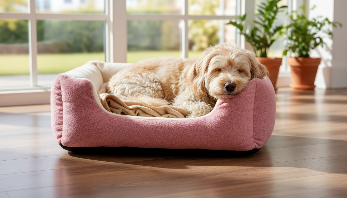 Premium Plush Pet Basket Bed – Ultra Soft & Warm Sleeping Bed - Image 7