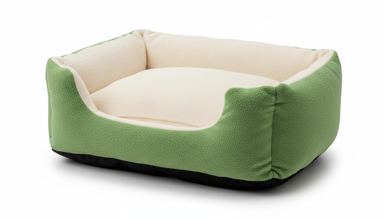 Premium Plush Pet Basket Bed – Ultra Soft & Warm Sleeping Bed - Image 3
