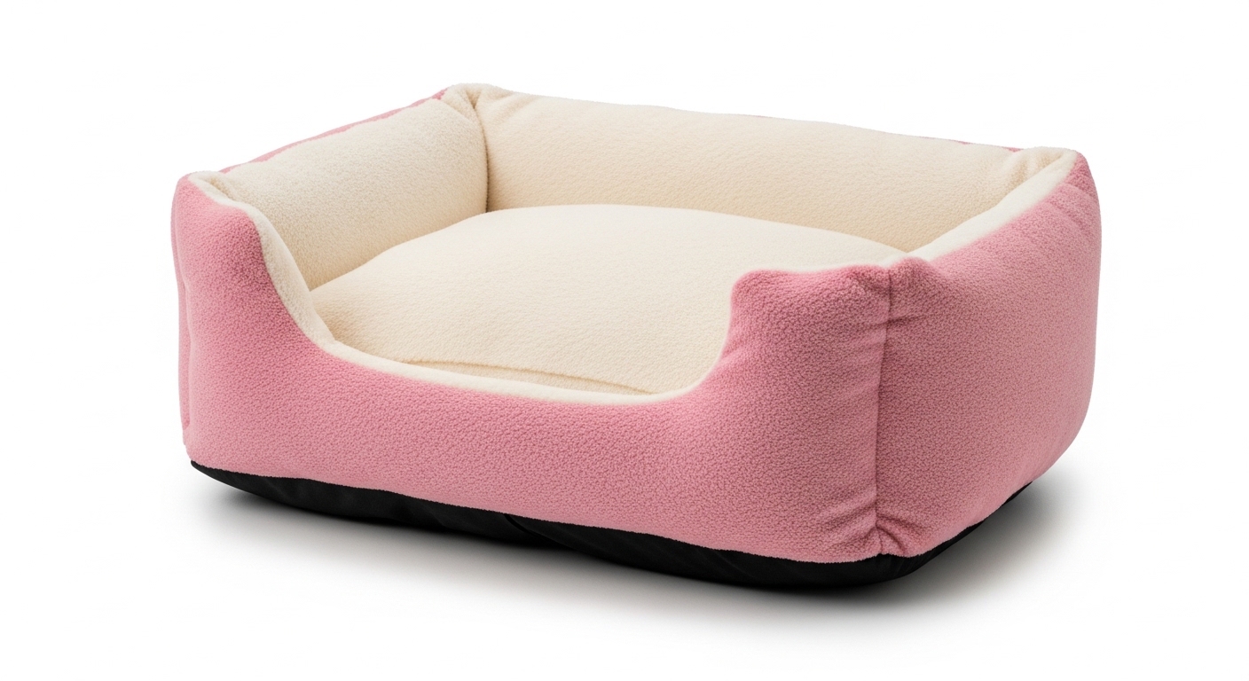 Premium Plush Pet Basket Bed – Ultra Soft & Warm Sleeping Bed