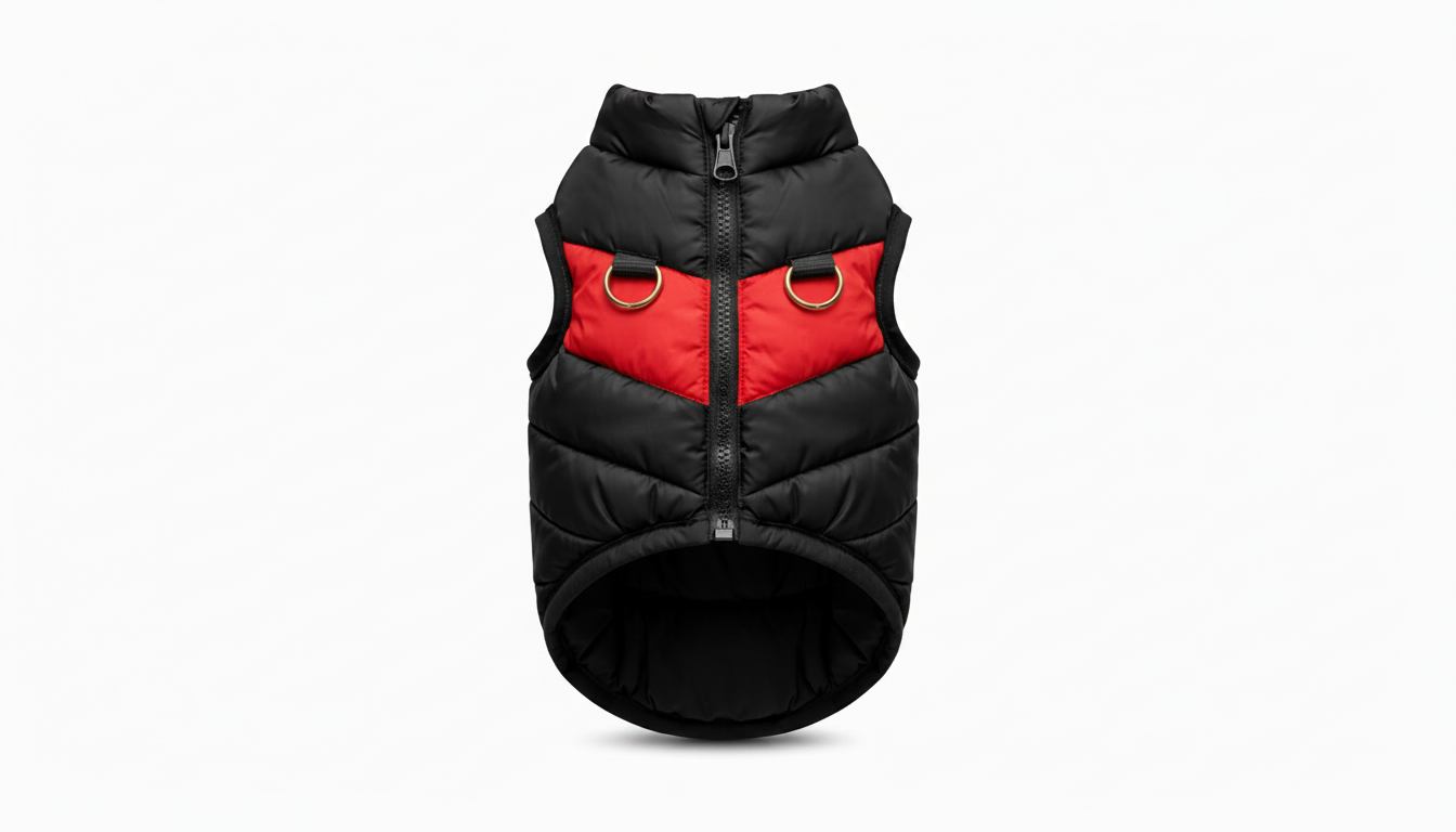 Premium Waterproof Dog Jacket – Warm Padded Winter Coat with Zipper